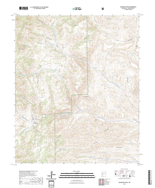 USGS Topographic Map – Sugarloaf Peak