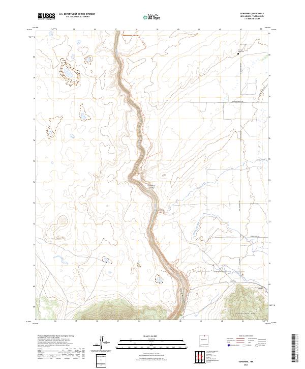 USGS Topographic Map – Sunshine