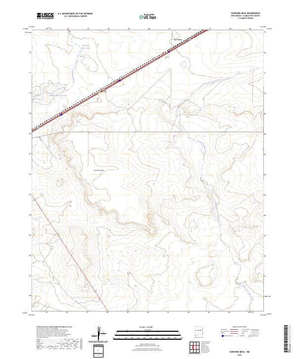 USGS Topographic Map – Sunshine Mesa