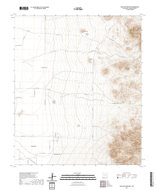 USGS Topographic Map – Swallow Fork Peak