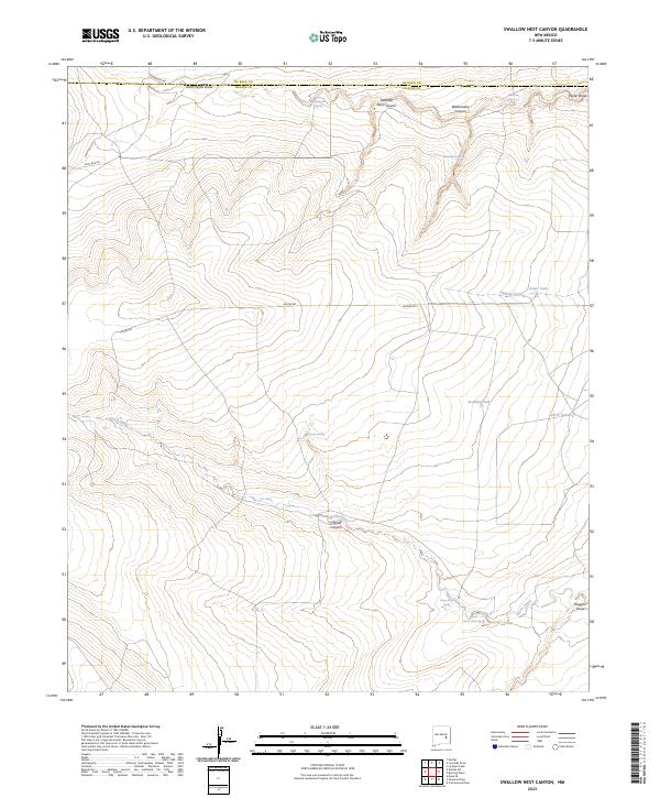 USGS Topographic Map – Swallow Nest Canyon