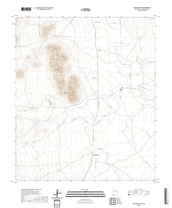 USGS Topographic Map – Tank Mountain