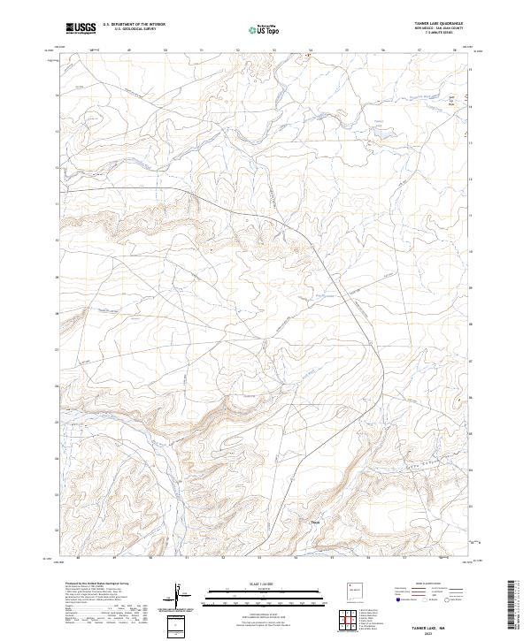USGS Topographic Map – Tanner Lake