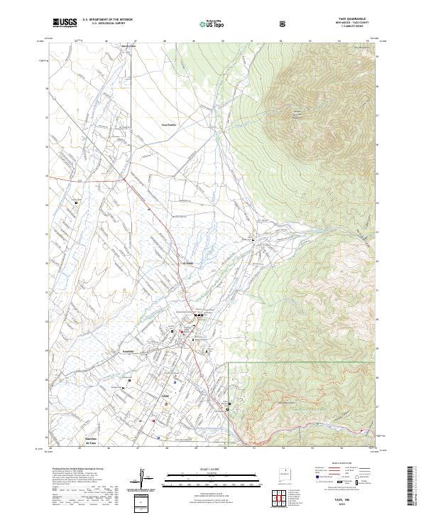 USGS Topographic Map – Taos