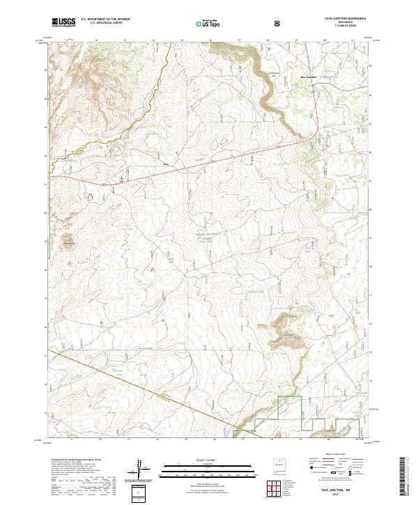 USGS Topographic Map – Taos Junction