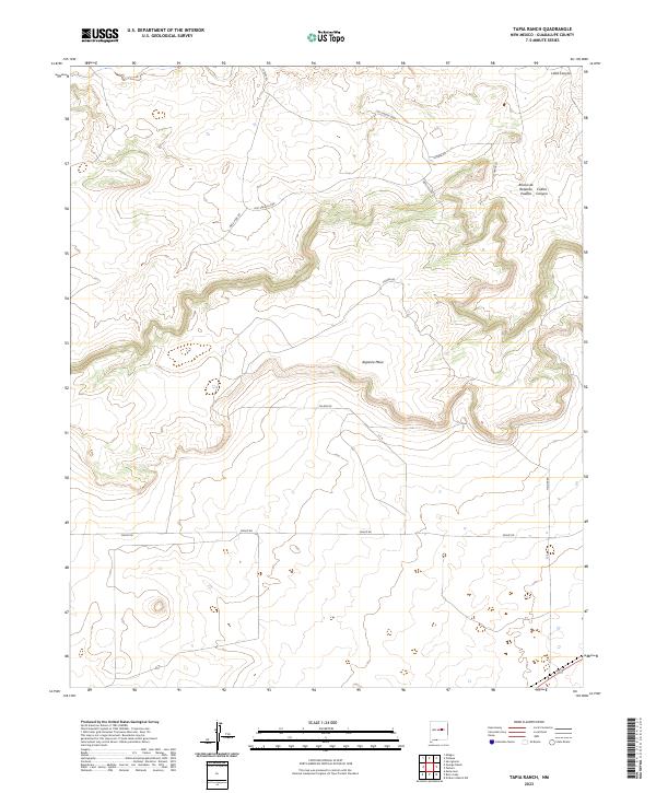 USGS Topographic Map – Tapia Ranch