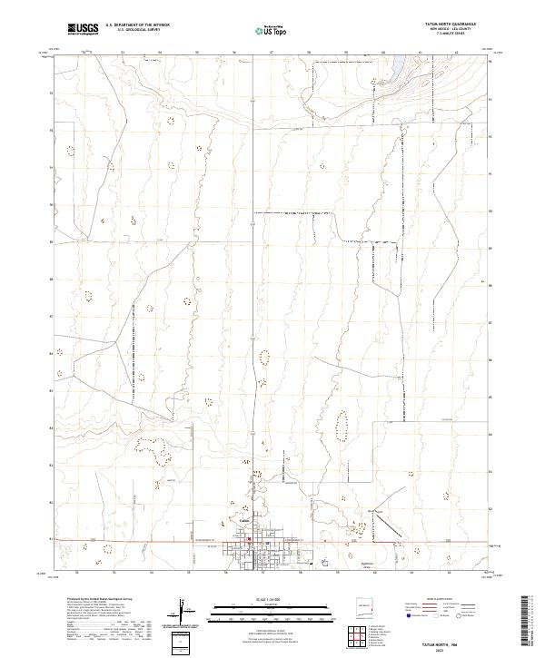 USGS Topographic Map – Tatum North