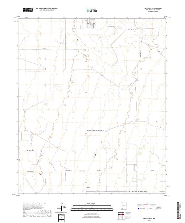 USGS Topographic Map – Tatum South