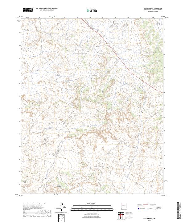 USGS Topographic Map – Taylor Ranch