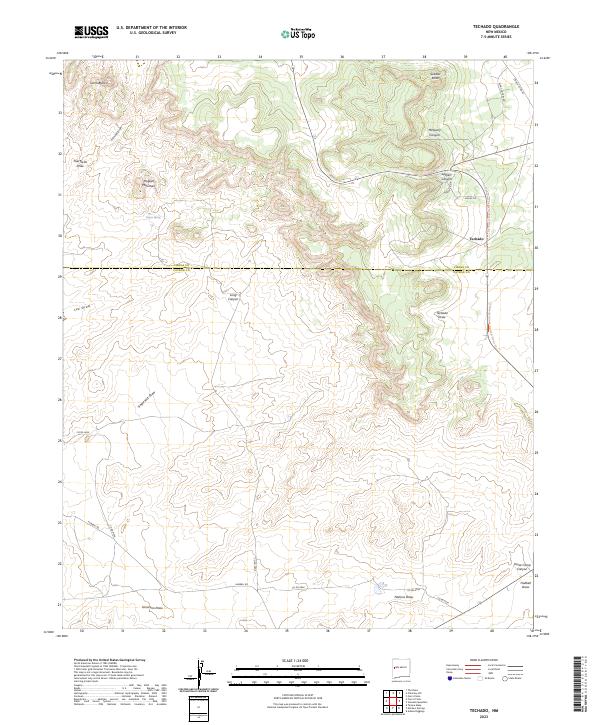 USGS Topographic Map – Techado