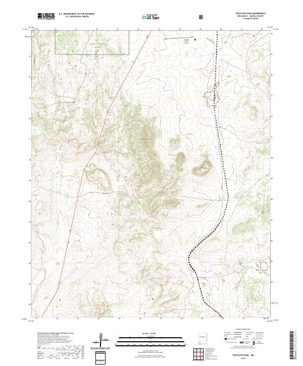 USGS Topographic Map – Tecolote Peak