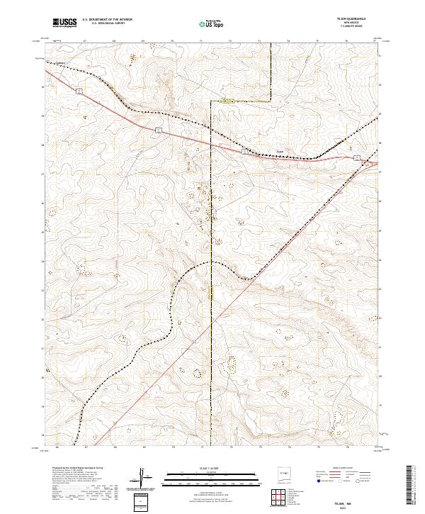 USGS Topographic Map – Tejon