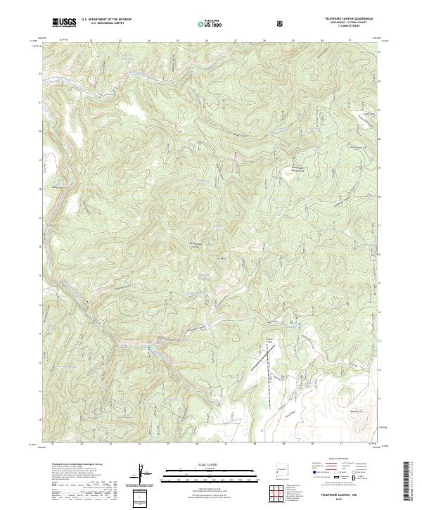 USGS Topographic Map – Telephone Canyon