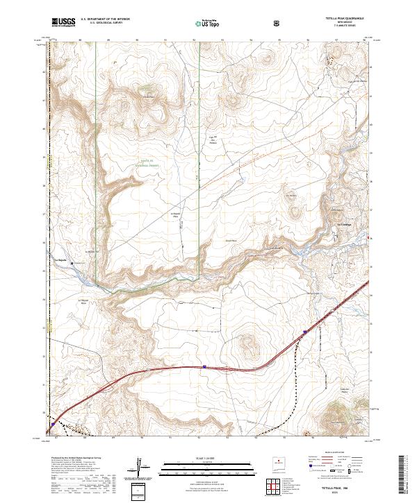 USGS Topographic Map – Tetilla Peak