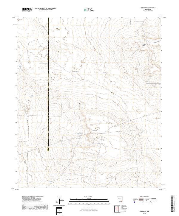 USGS Topographic Map – The Divide