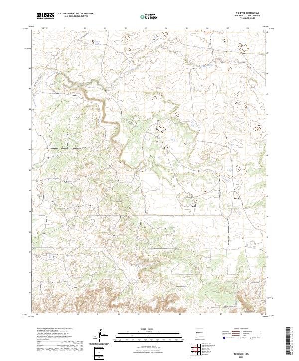 USGS Topographic Map – The Dyke