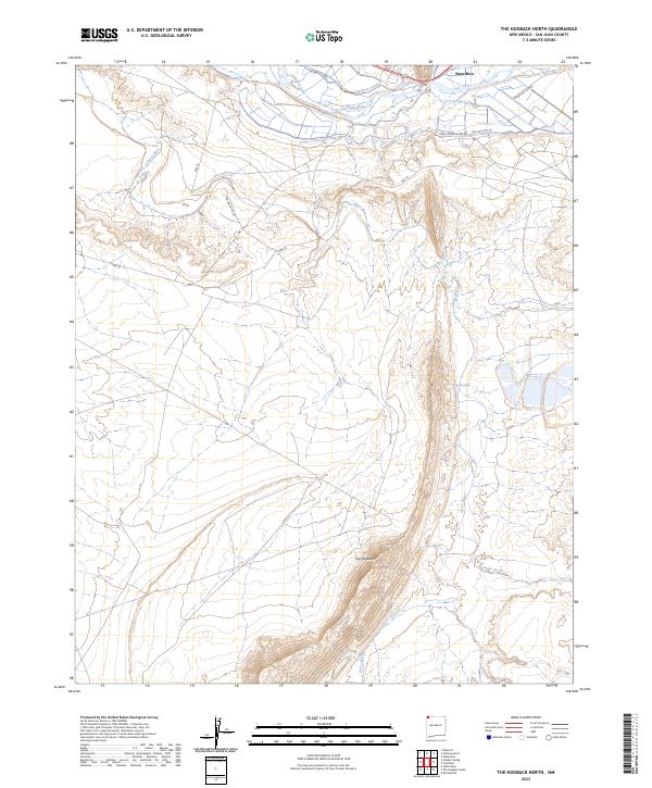USGS Topographic Map – The Hogback North