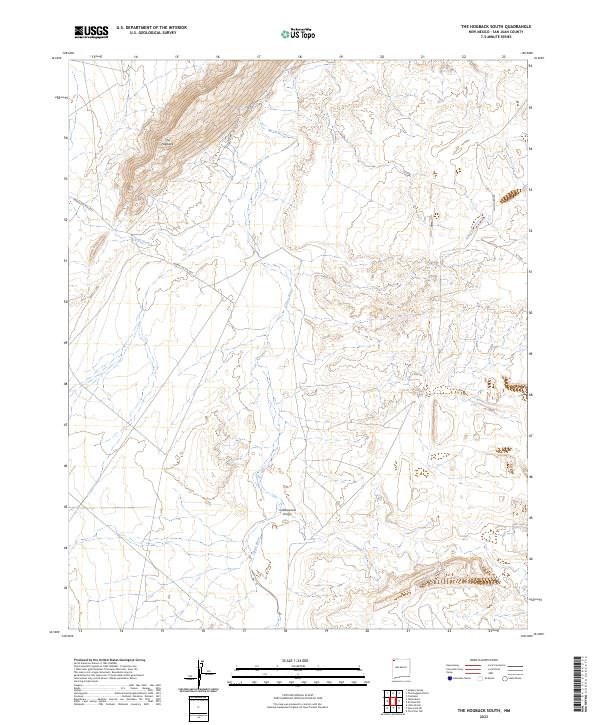 USGS Topographic Map – The Hogback South