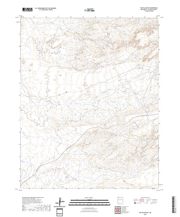 USGS Topographic Map – The Pillar NW