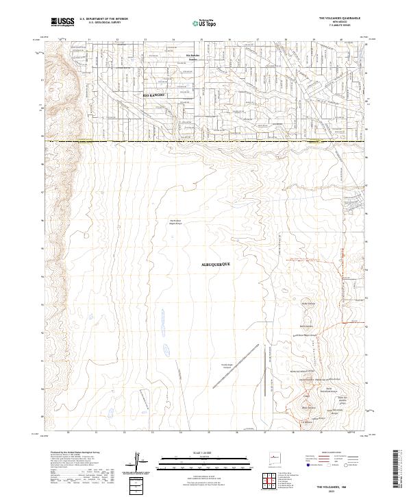 USGS Topographic Map – The Volcanoes