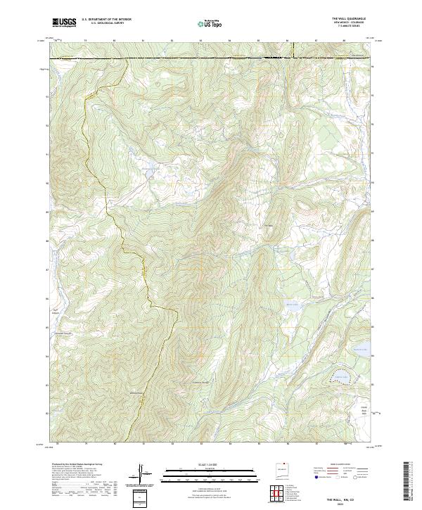 USGS Topographic Map – The Wall