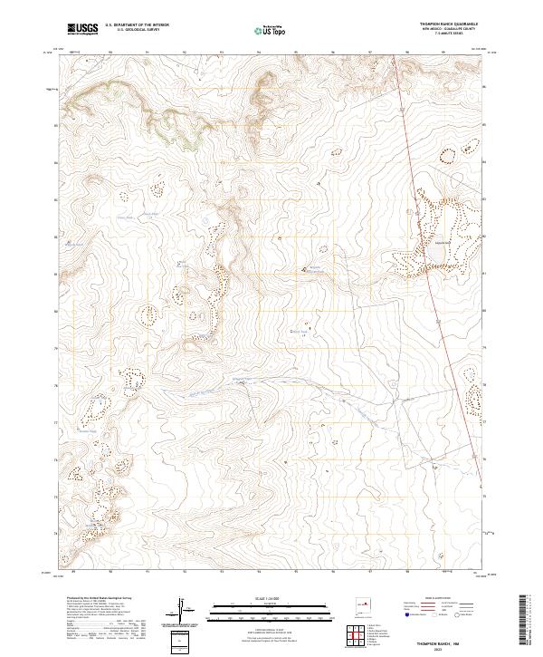 USGS Topographic Map – Thompson Ranch