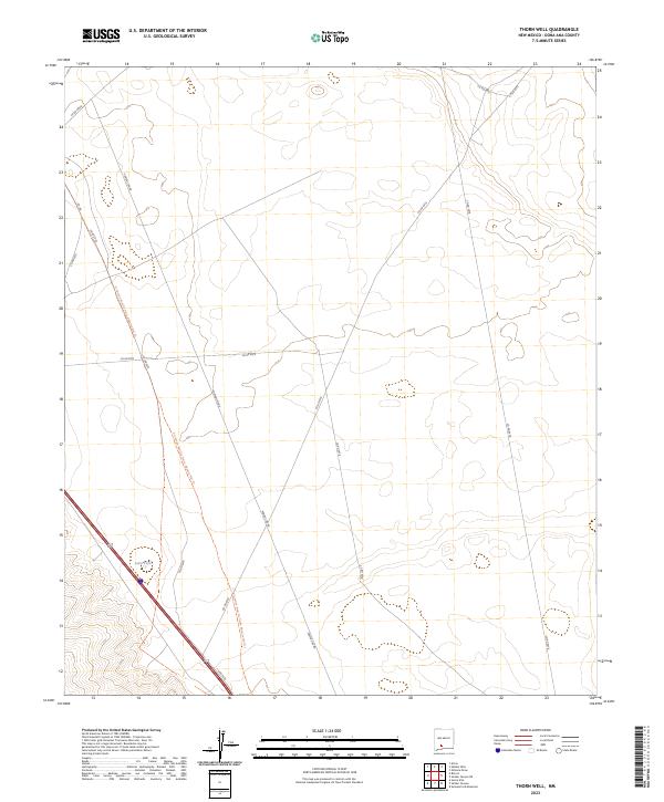 USGS Topographic Map – Thorn Well