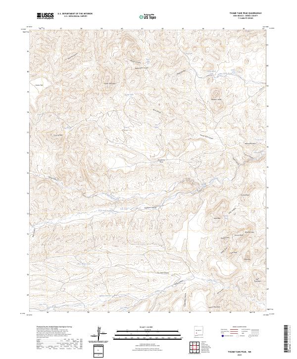 USGS Topographic Map – Thumb Tank Peak