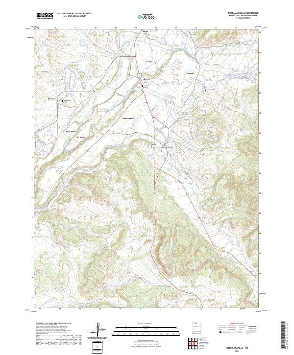 USGS Topographic Map – Tierra Amarilla
