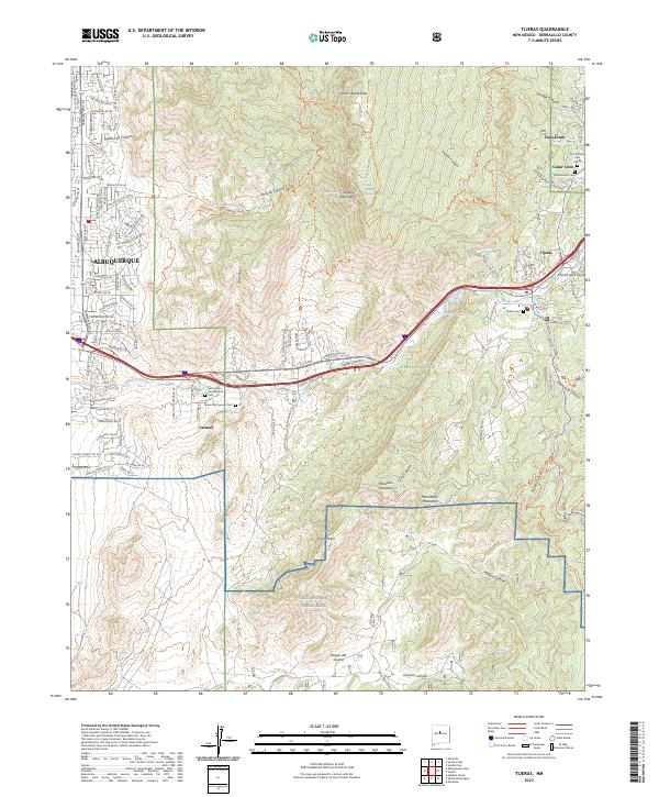 USGS Topographic Map – Tijeras