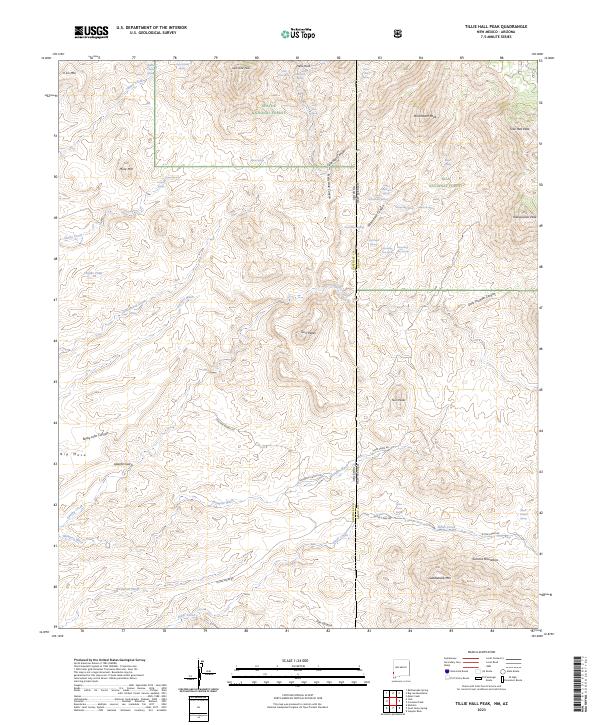 USGS Topographic Map – Tillie Hall Peak
