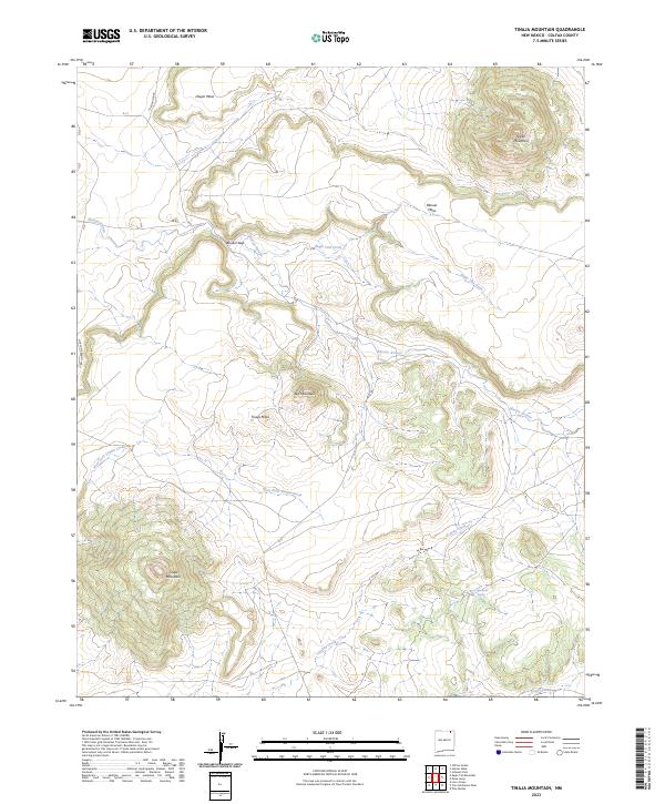 USGS Topographic Map – Tinaja Mountain