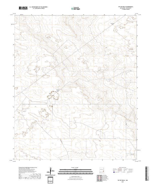 USGS Topographic Map – Tip Top Wells