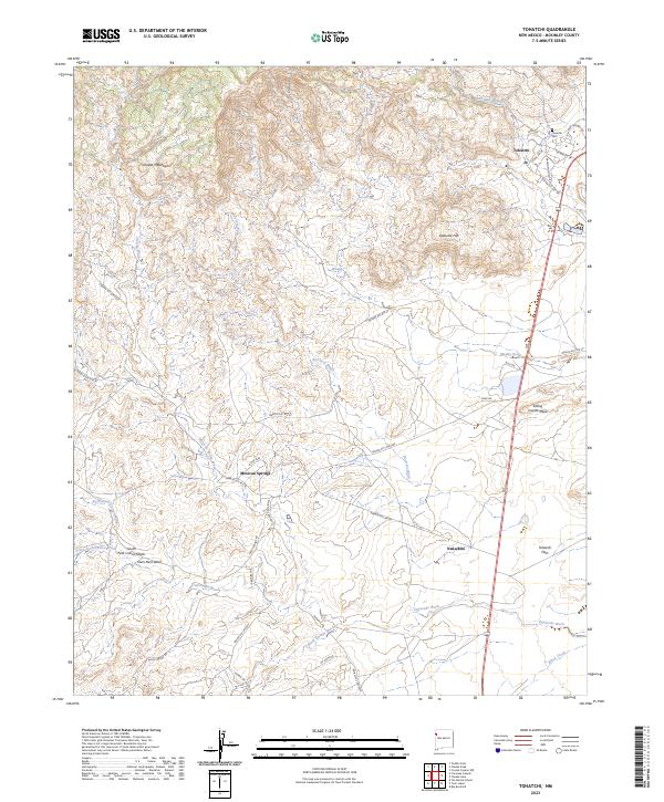 USGS Topographic Map – Tohatchi