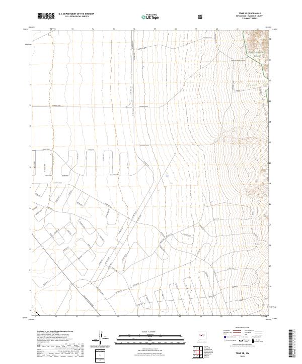 USGS Topographic Map – Tome SE