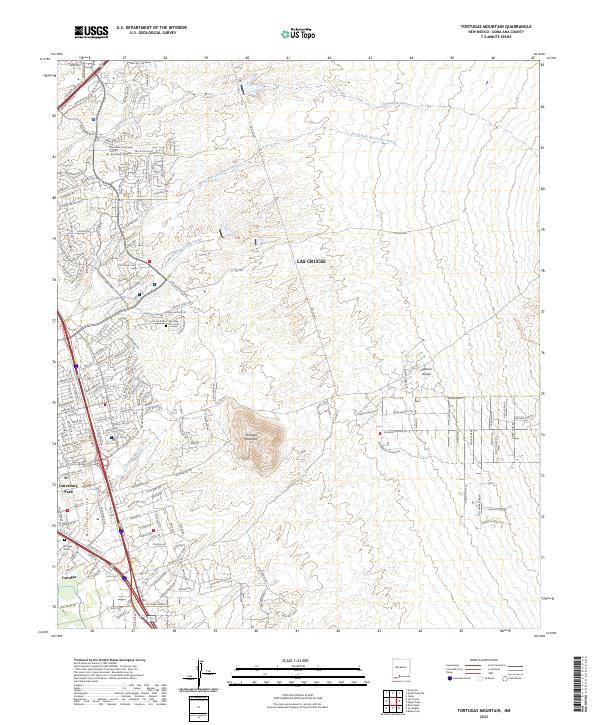 USGS Topographic Map – Tortugas Mountain