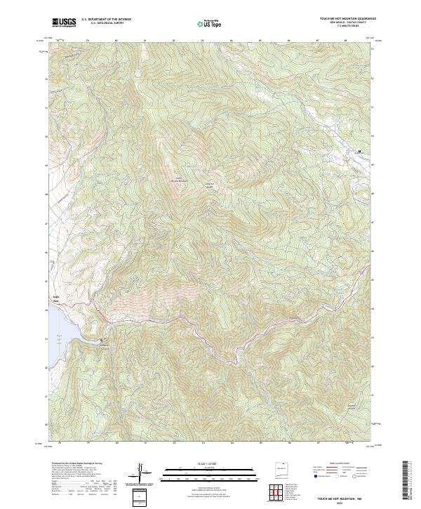 USGS Topographic Map – Touch-Me-Not Mountain