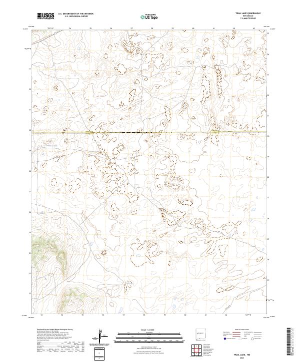 USGS Topographic Map – Trail Lake