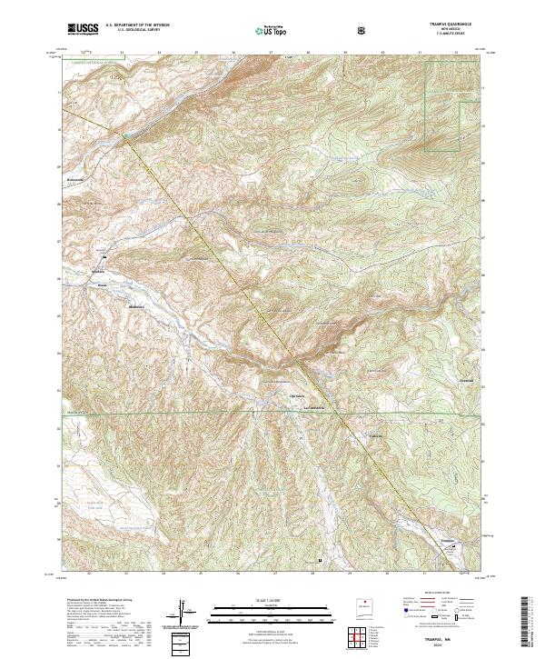 USGS Topographic Map – Trampas