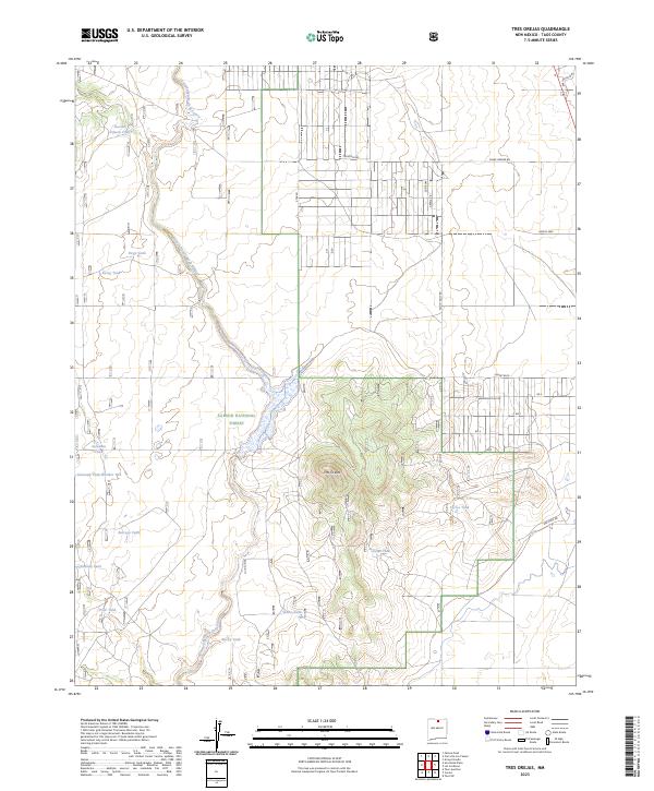 USGS Topographic Map – Tres Orejas