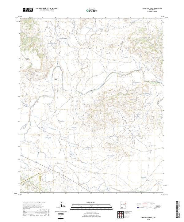 USGS Topographic Map – Trinchera Creek