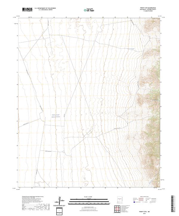 USGS Topographic Map – Trinity Site