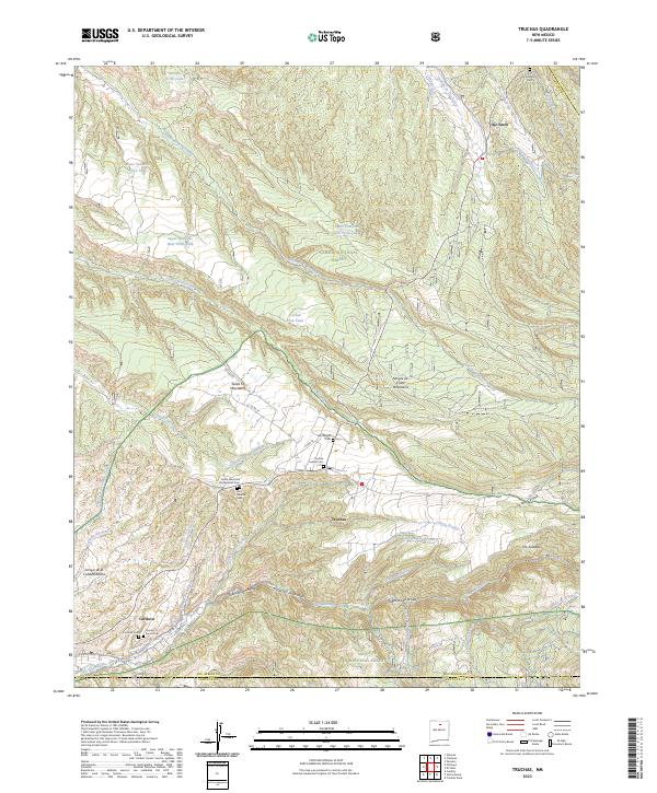 USGS Topographic Map – Truchas