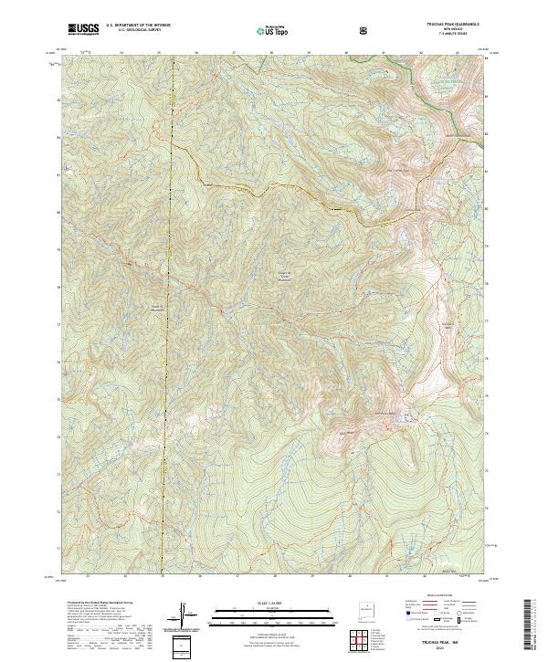 USGS Topographic Map – Truchas Peak