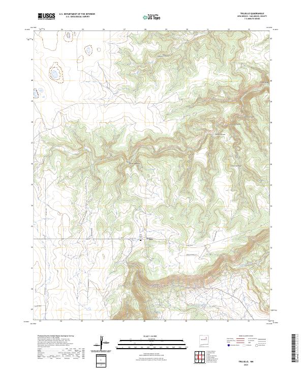 USGS Topographic Map – Trujillo