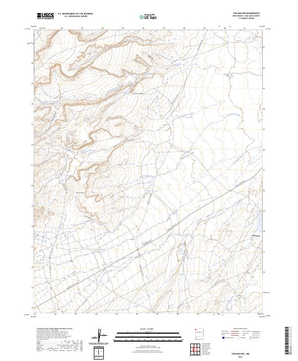USGS Topographic Map – Tsin-nas-kid