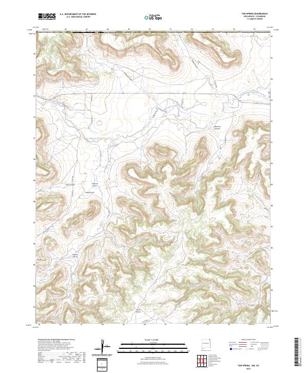 USGS Topographic Map – Tub Spring