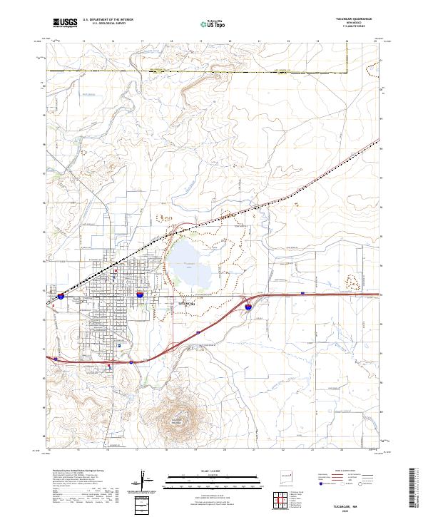 USGS Topographic Map – Tucumcari