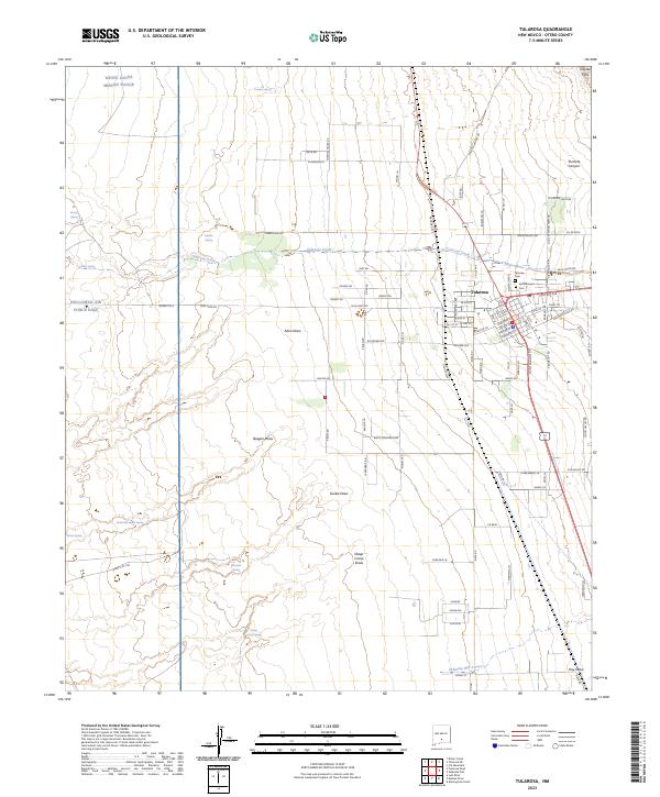 USGS Topographic Map – Tularosa