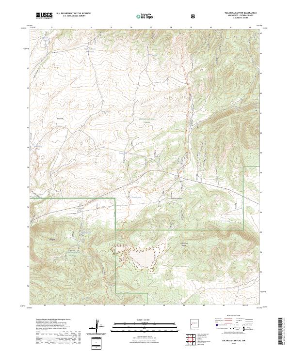 USGS Topographic Map – Tularosa Canyon